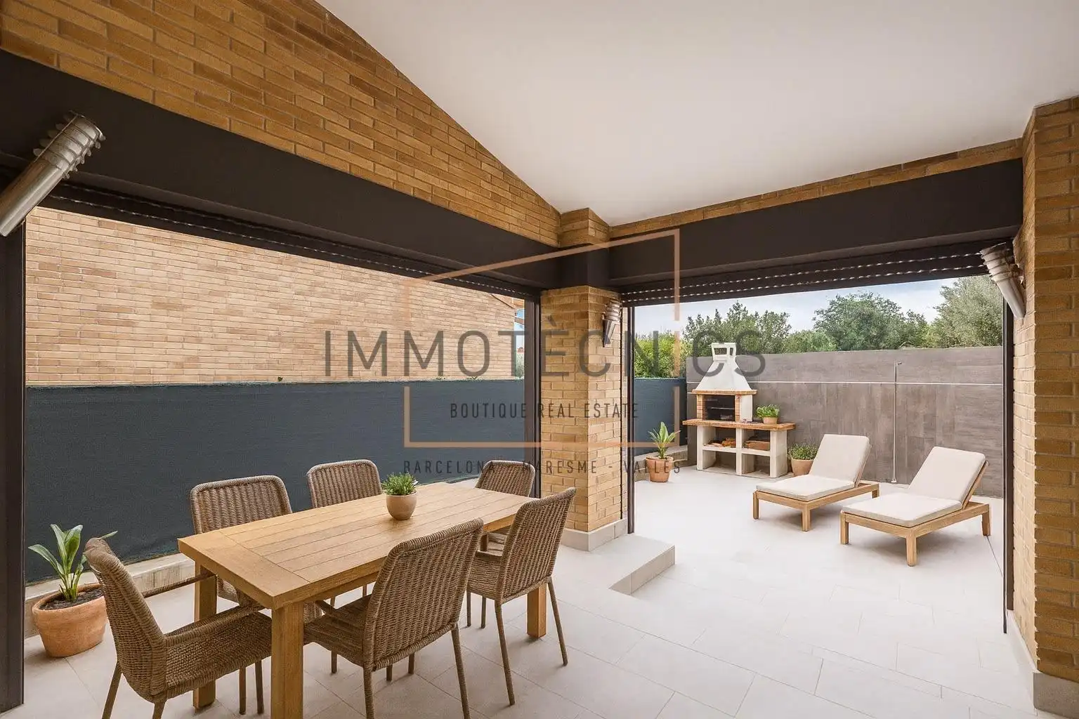 Terrassa de Casa o xalet en venda en Pineda de Mar amb Aire condicionat, Calefacció i Jardí privat