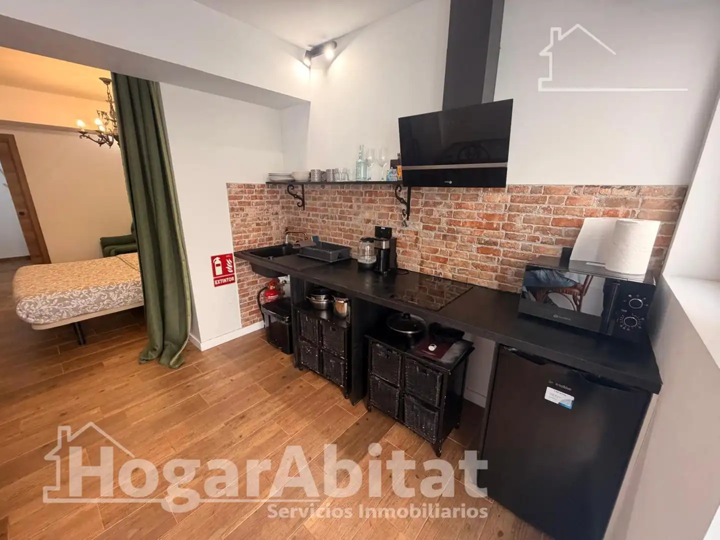 Küche von Wohnung zum Verkauf in Valencia mit Klimaanlage und Heizung