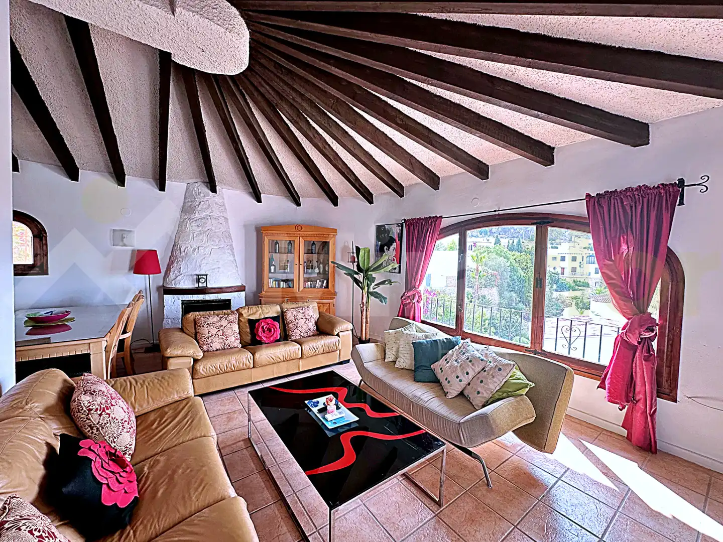 Sala de estar de Casa o chalet en venta en Benissa con Aire acondicionado, Jardín privado y Terraza
