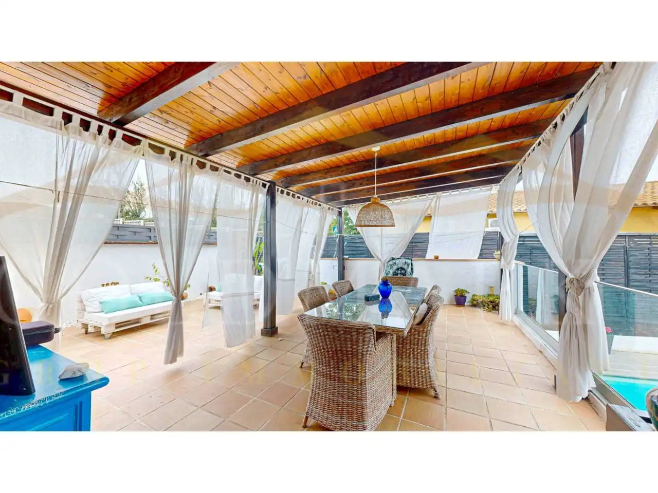 Terraza de Casa o chalet en venta en El Vendrell con Aire acondicionado, Calefacción y Jardín privado