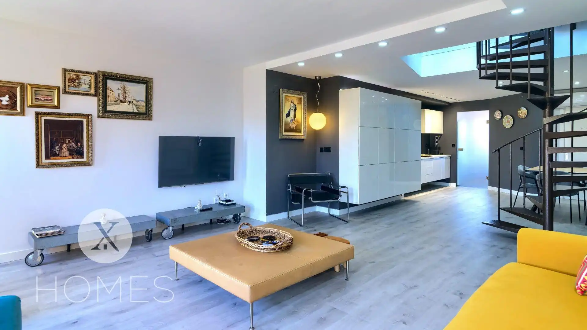 Wohnzimmer von Maisonette zur Miete in Valencia mit Klimaanlage, Heizung und Möbliert