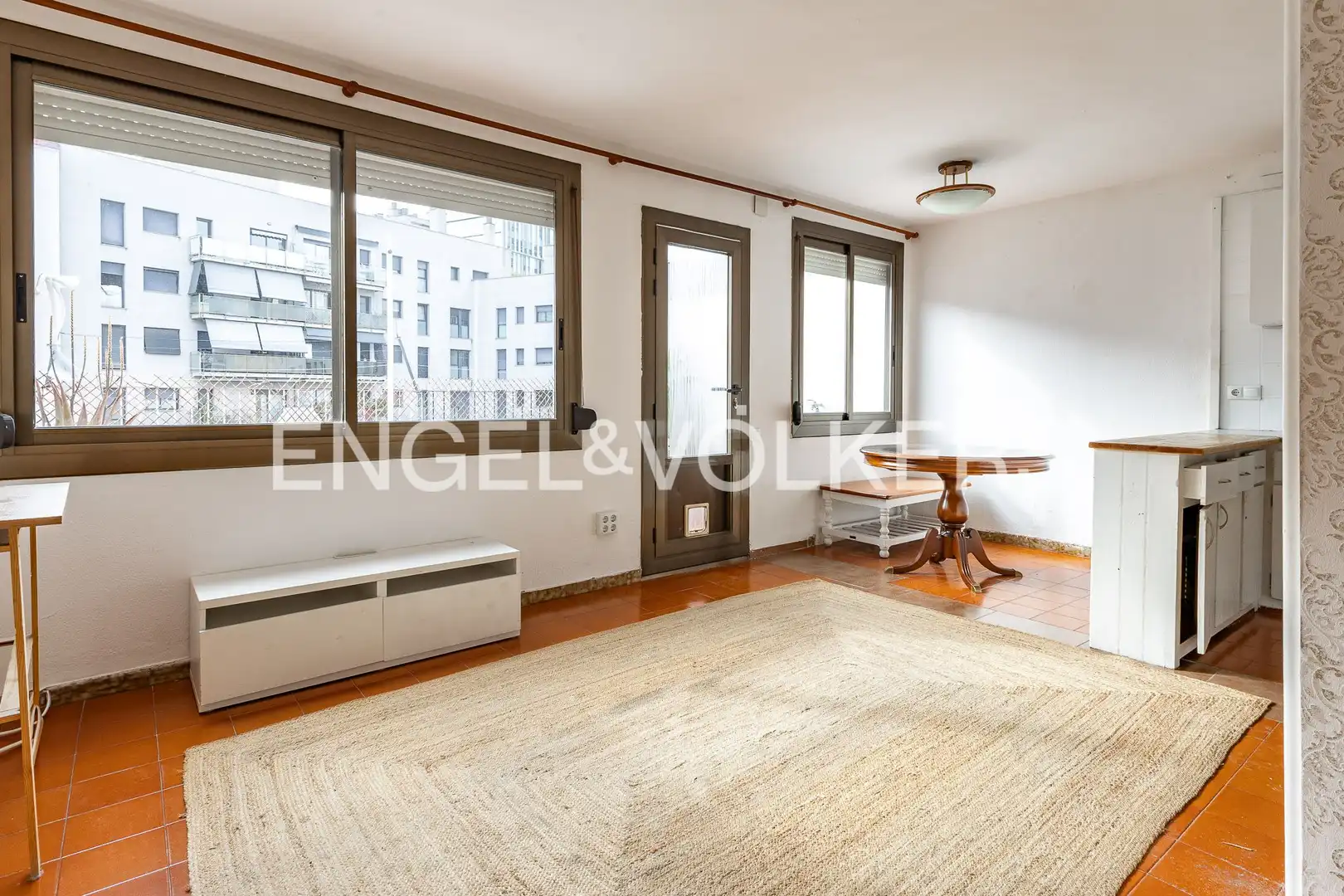 Living room of Flat for sale in Barcelona  with Heating, Terrace and Balcony