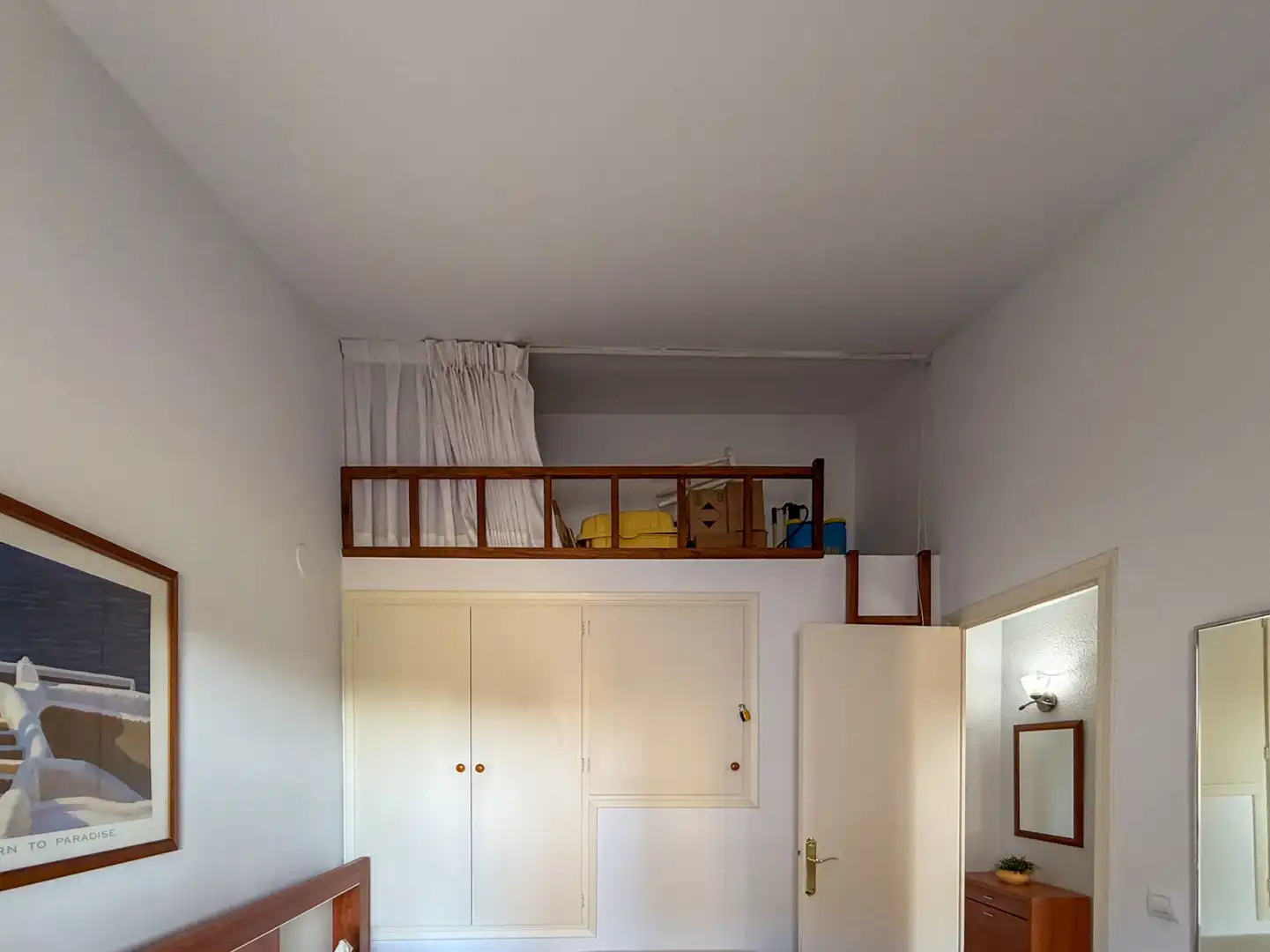 Schlafzimmer von Einfamilien-Reihenhaus zum Verkauf in Sant Feliu de Guíxols mit Klimaanlage, Heizung und Privatgarten