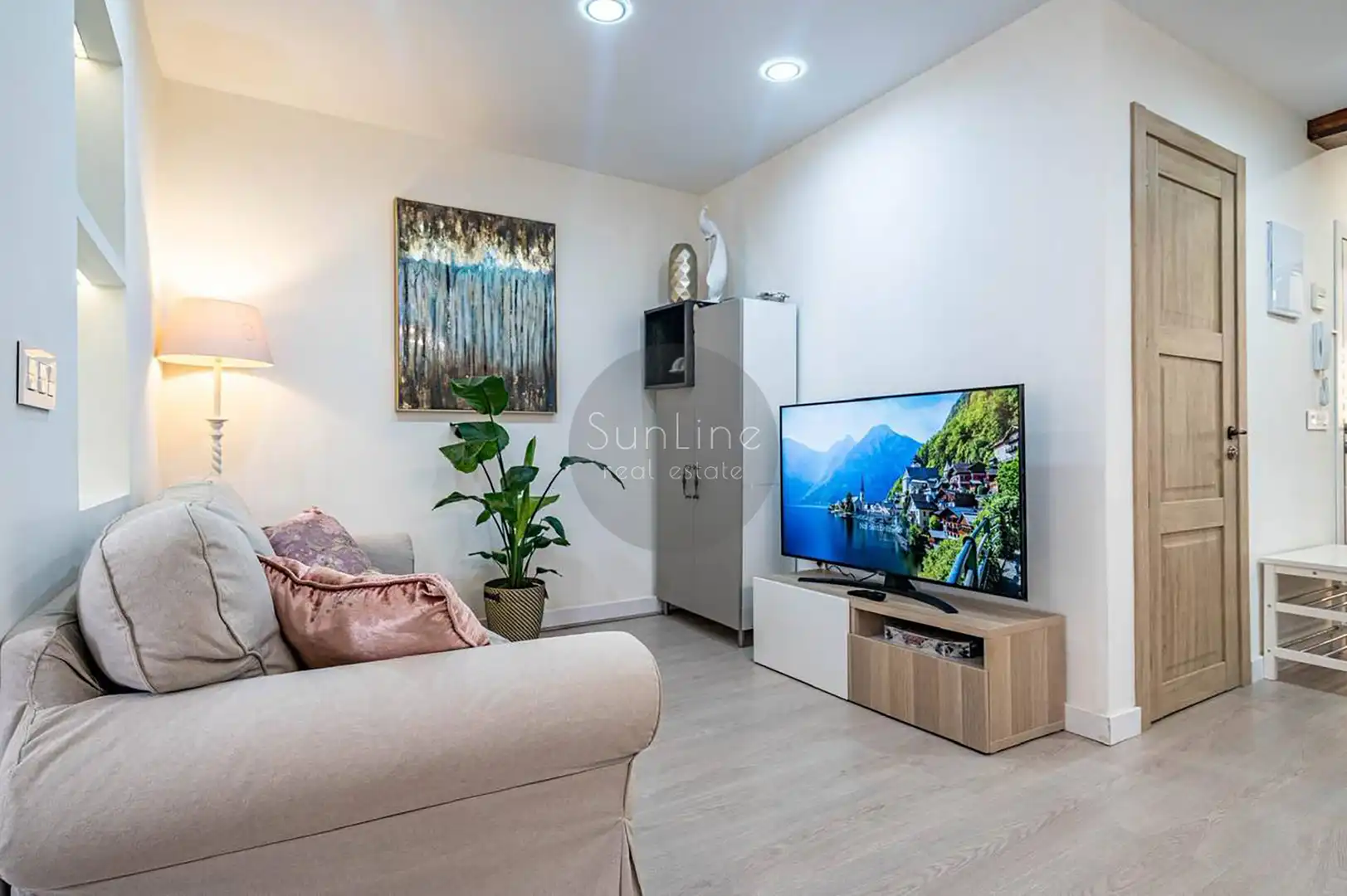 Wohnzimmer von Wohnung zum Verkauf in Valencia mit Klimaanlage, Möbliert und Balkon