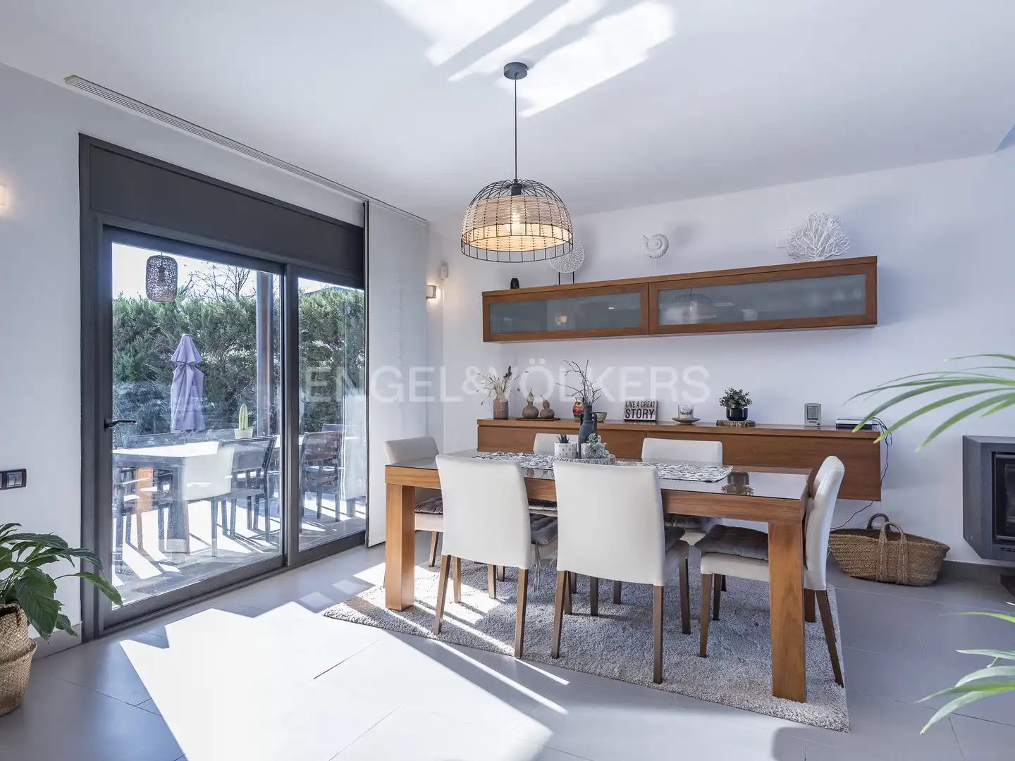 Comedor de Casa o chalet de alquiler en Vacarisses con Aire acondicionado, Calefacción y Jardín privado