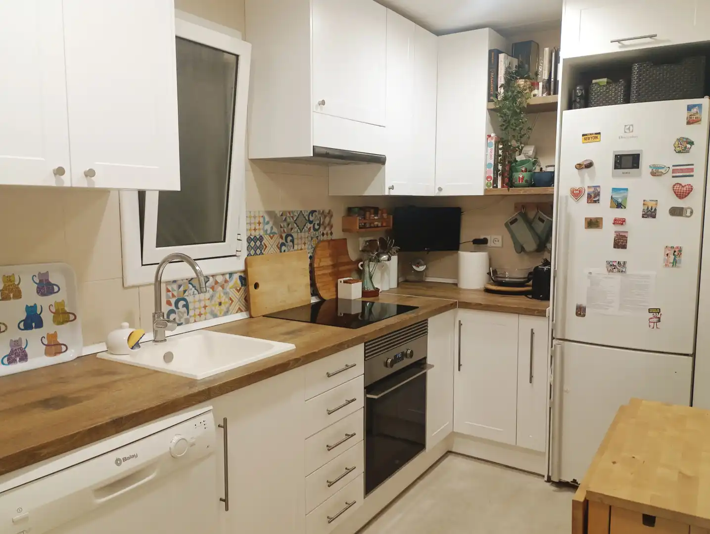 Cocina de Piso en venta en L'Hospitalet de Llobregat con Aire acondicionado, Parquet y Terraza