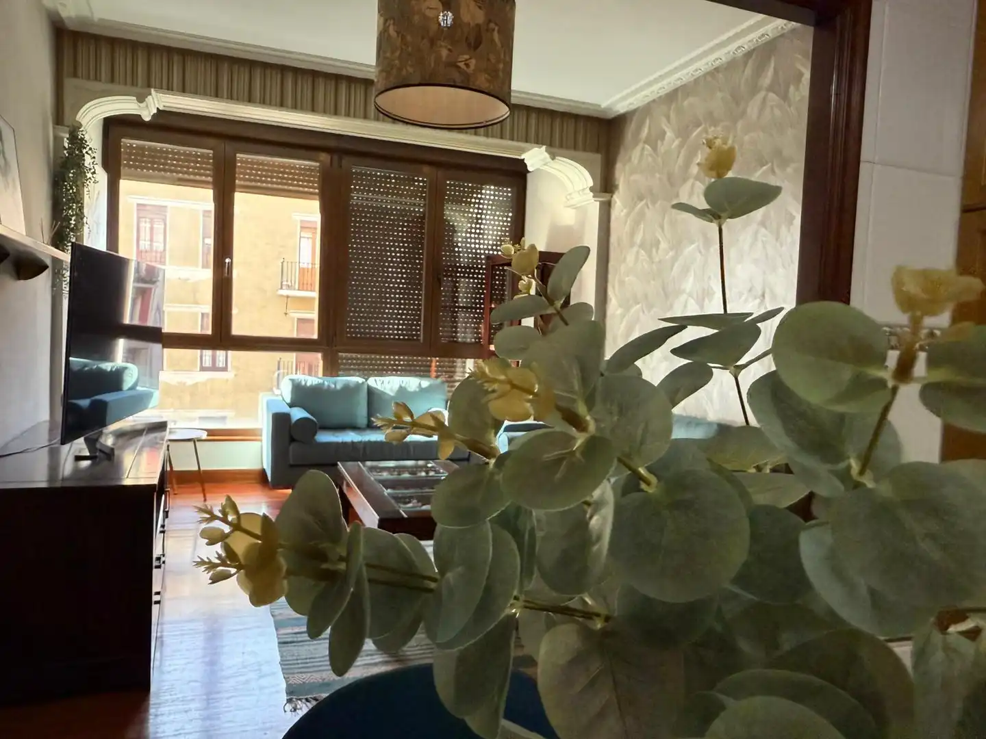 Sala d'estar de Pis en venda en Portugalete amb Calefacció