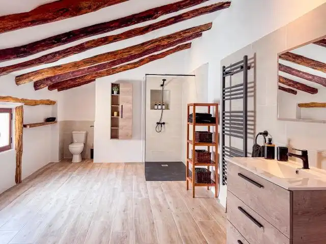 Baño de Finca rústica en venta en Huéscar con Aire acondicionado, Calefacción y Jardín privado