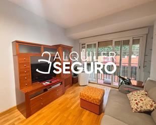 Sala d'estar de Pis de lloguer en  Madrid Capital amb Aire condicionat i Terrassa