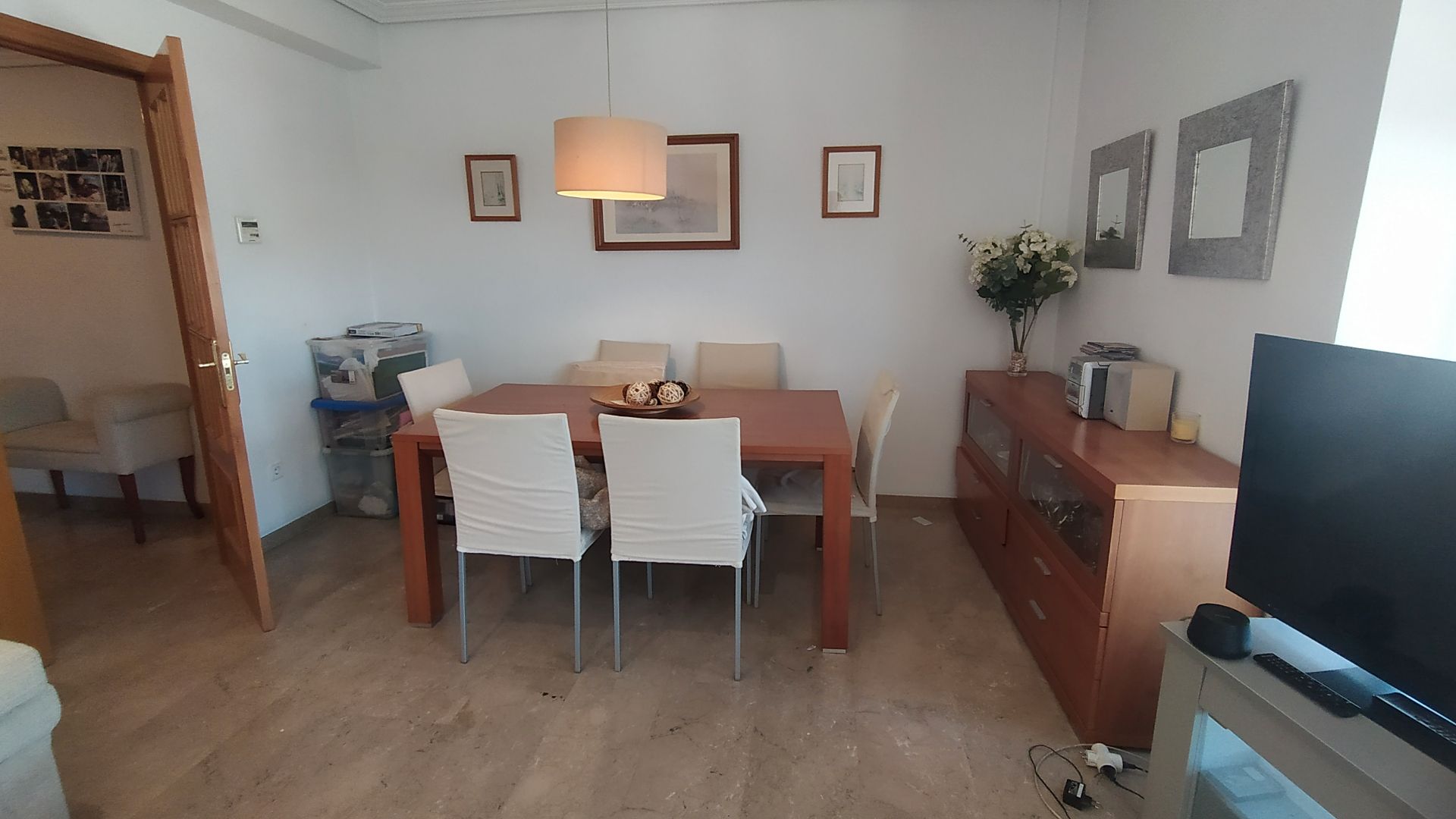 Dining room of Flat to rent in  Valencia Capital  with Air Conditioner, Furnished and Balcony