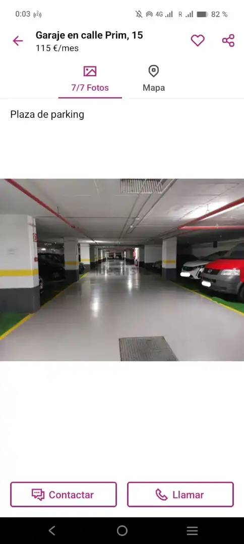 Parkplatz von Garage zur Miete in Bilbao 