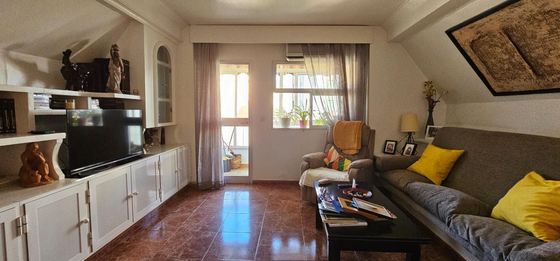 Sala d'estar de Apartament en venda en Málaga Capital amb Aire condicionat i Terrassa