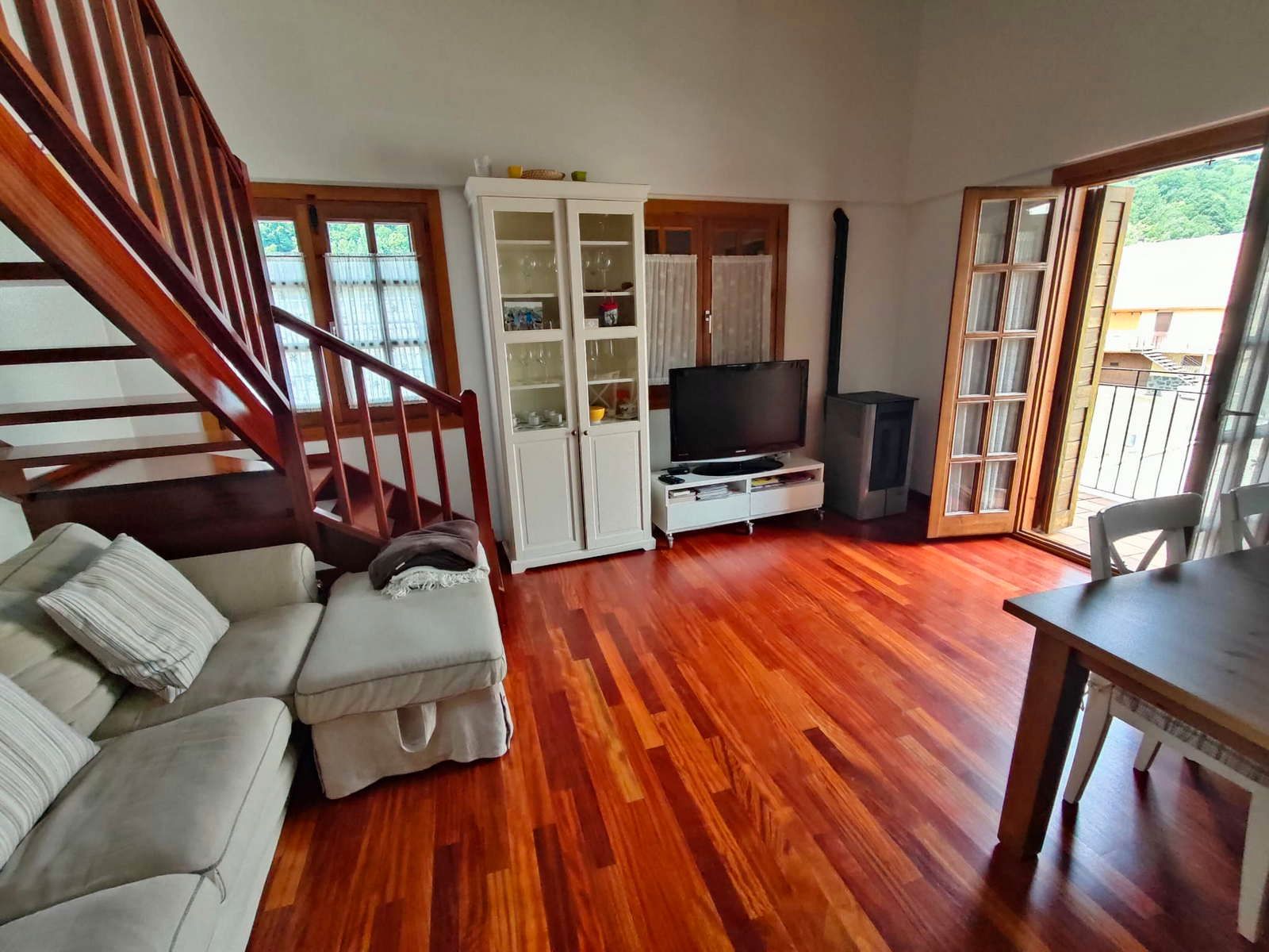 Living room of Duplex for sale in Vilallonga de Ter  with Furnished and Balcony