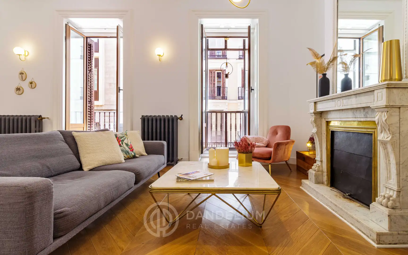 Sala de estar de Piso de alquiler en Madrid con Aire acondicionado, Calefacción y Parquet