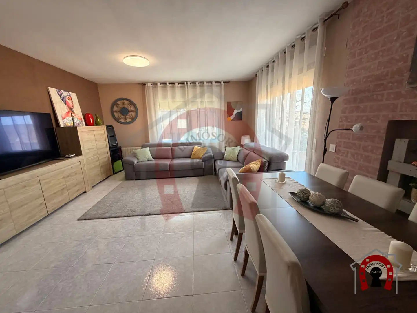 Sala de estar de Ático en venta en Santa Perpètua de Mogoda con Aire acondicionado, Calefacción y Terraza