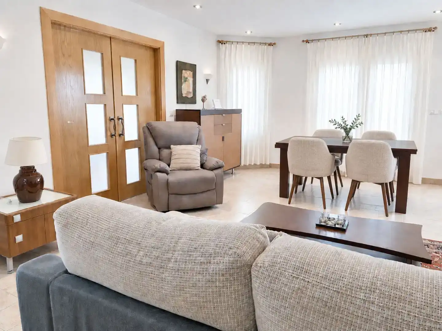 Sala d'estar de Casa o xalet en venda en Vinaròs amb Aire condicionat, Terrassa i Balcó