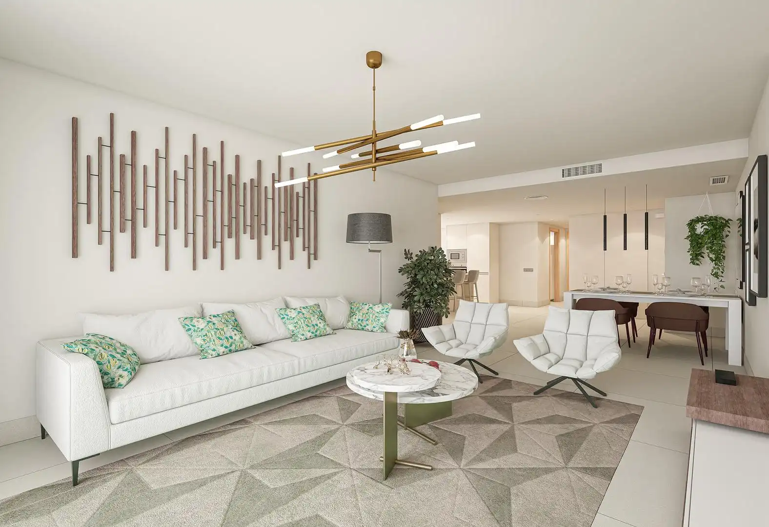 Living room of Attic for sale in Manilva  with Air Conditioner, Heating and Terrace
