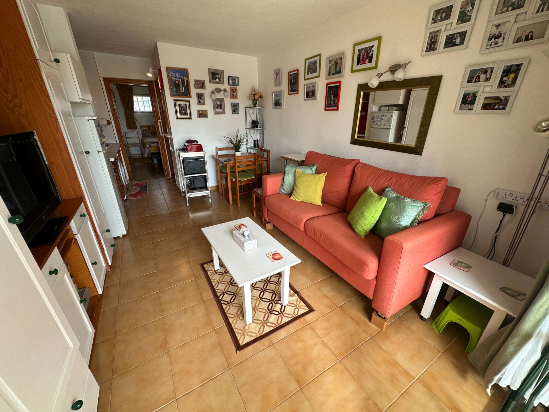 Sala de estar de Apartamento en venta en Antigua con Terraza, Amueblado y Lavadora