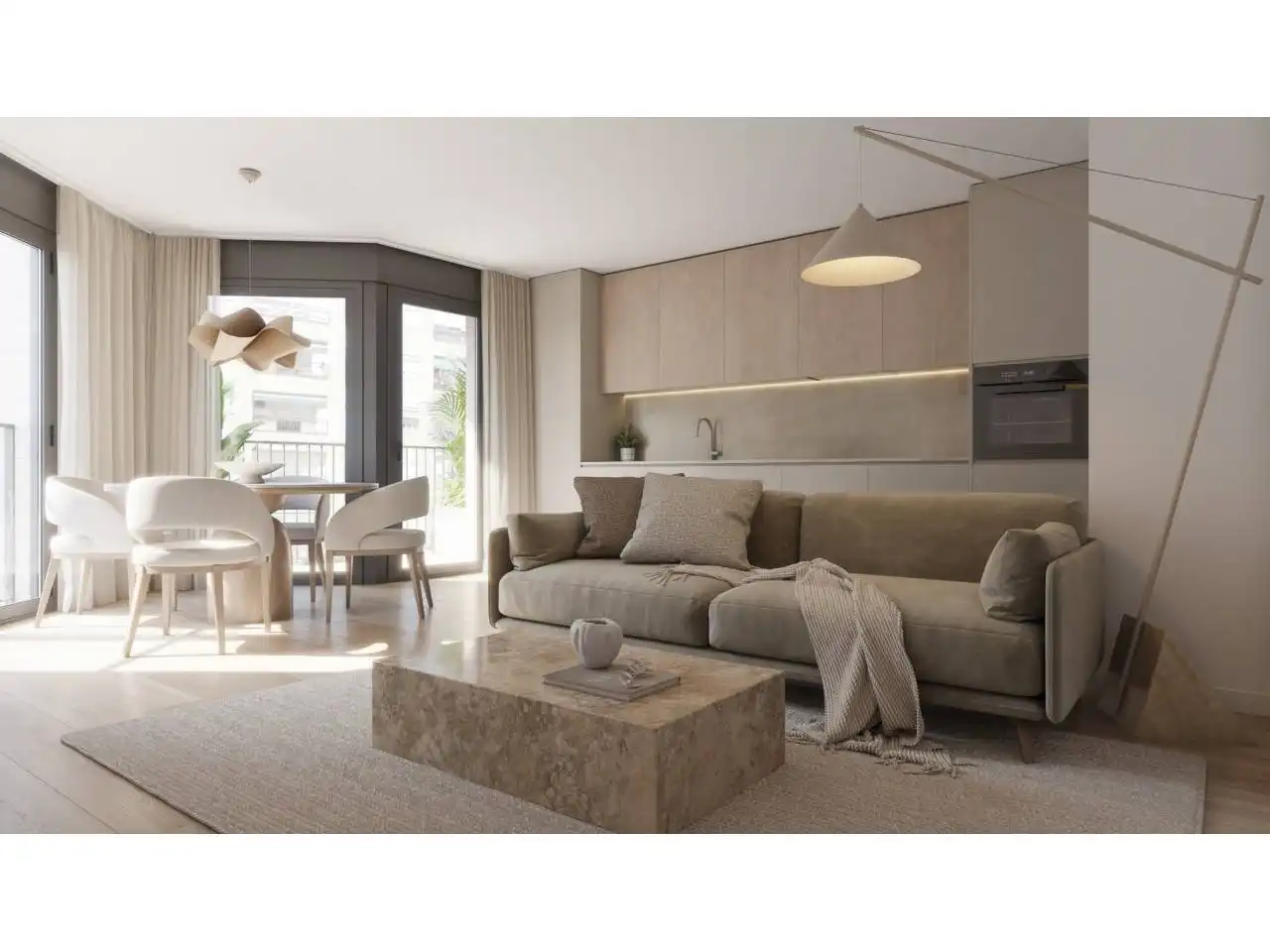 Living room of Flat for sale in La Llagosta  with Air Conditioner, Heating and Balcony