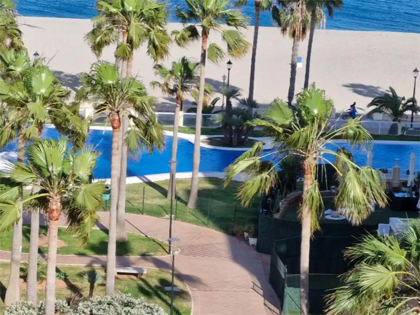 Schwimmbecken von Wohnung zur Miete in Roquetas de Mar ciudad