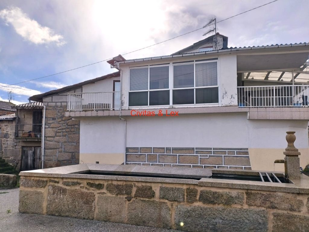 Exterior view of Country house for sale in Vilar de Barrio  with Heating, Terrace and Storage room