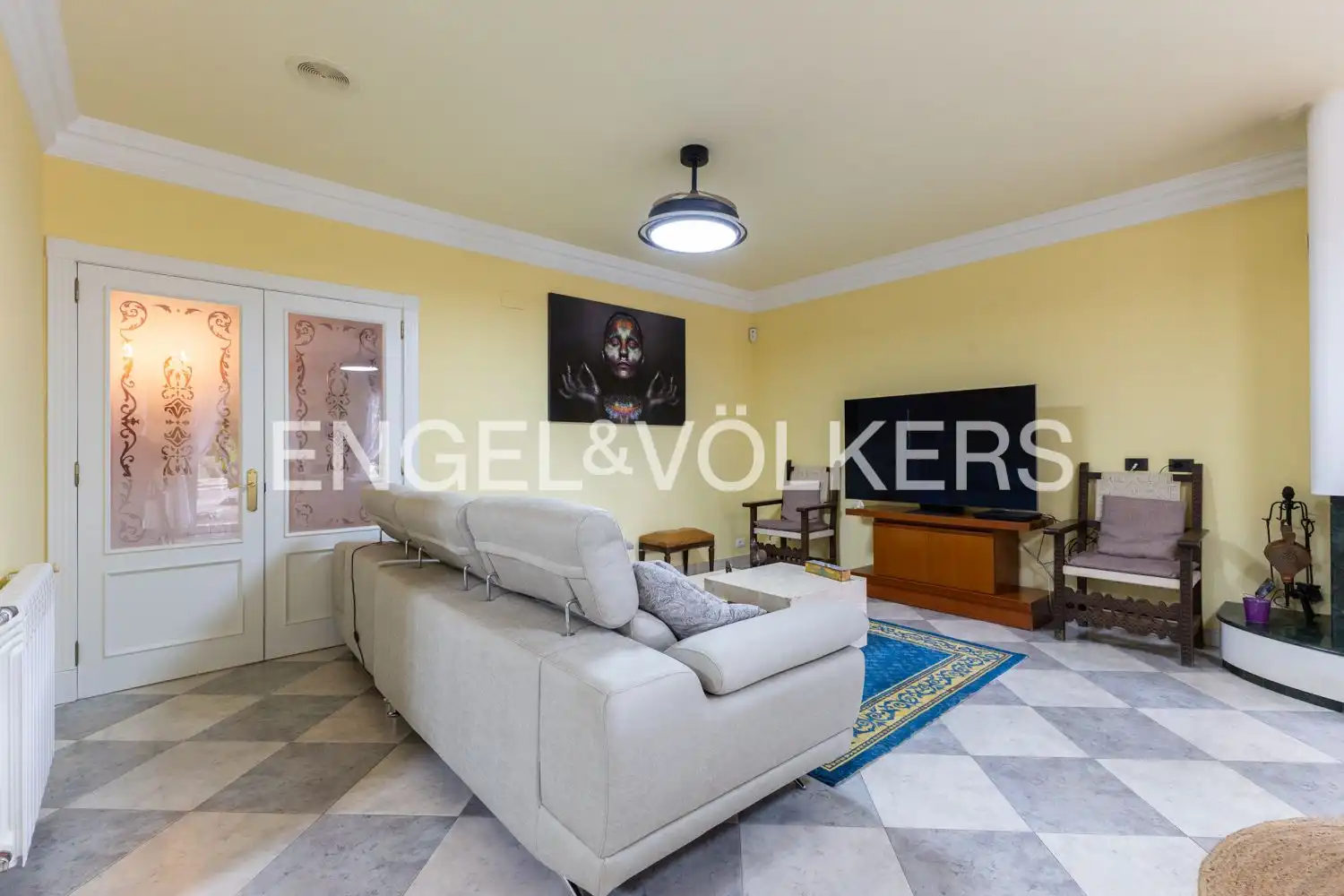 Sala de estar de Casa o chalet en venta en Enguera con Aire acondicionado, Calefacción y Jardín privado