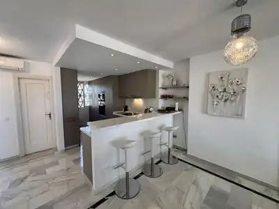 Küche von Dachboden zum Verkauf in Mijas mit Klimaanlage, Heizung und Terrasse