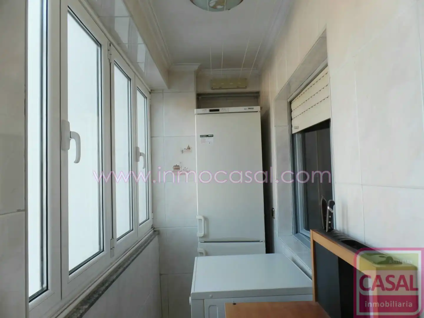 Kitchen of Flat for sale in Oviedo   with Heating, Terrace and Furnished