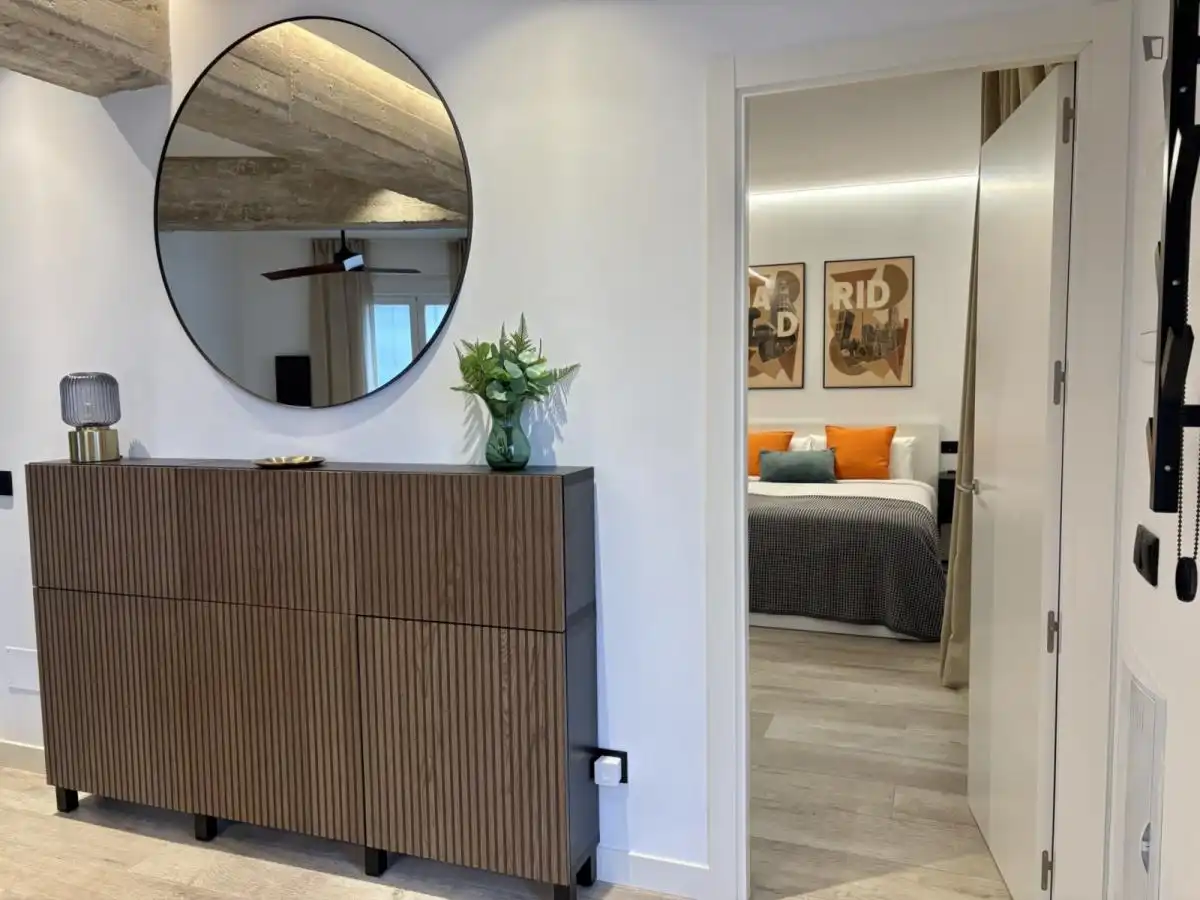 Habitación de Apartamento de alquiler en Madrid con Amueblado, Horno y Lavadora