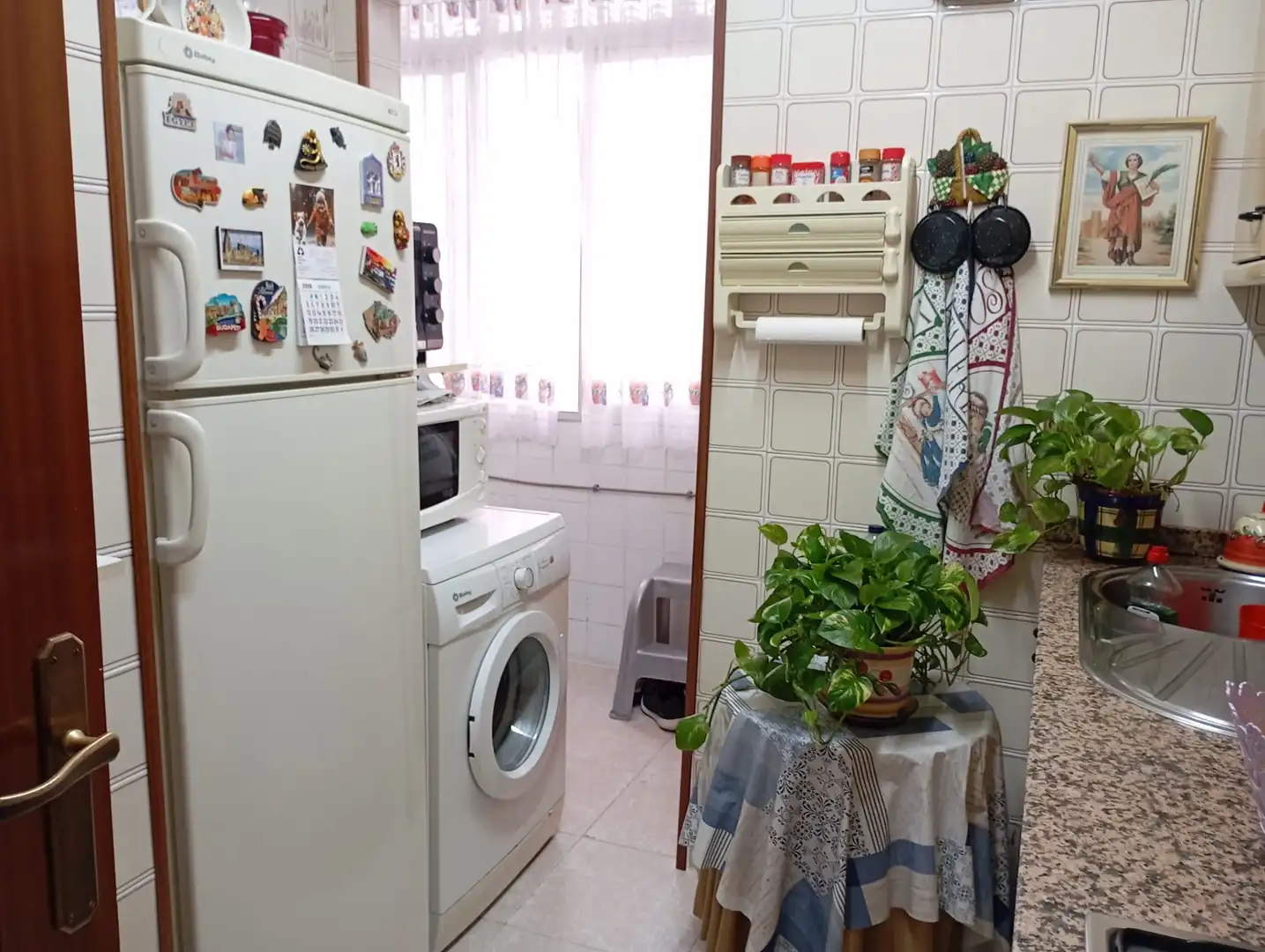 Kitchen of Flat for sale in Málaga  with Air Conditioner, Terrace and Furnished
