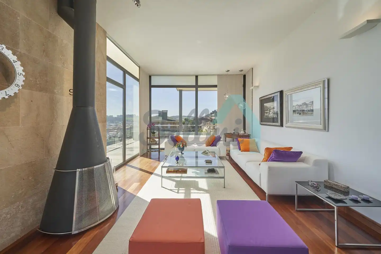 Living room of Houses for sale in Gozón  with Heating, Private garden and Terrace