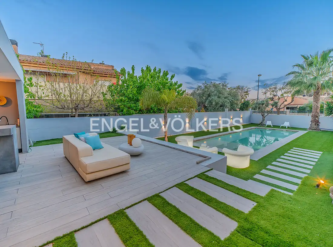 Terraza de Casa o chalet en venta en Mutxamel con Aire acondicionado, Calefacción y Jardín privado