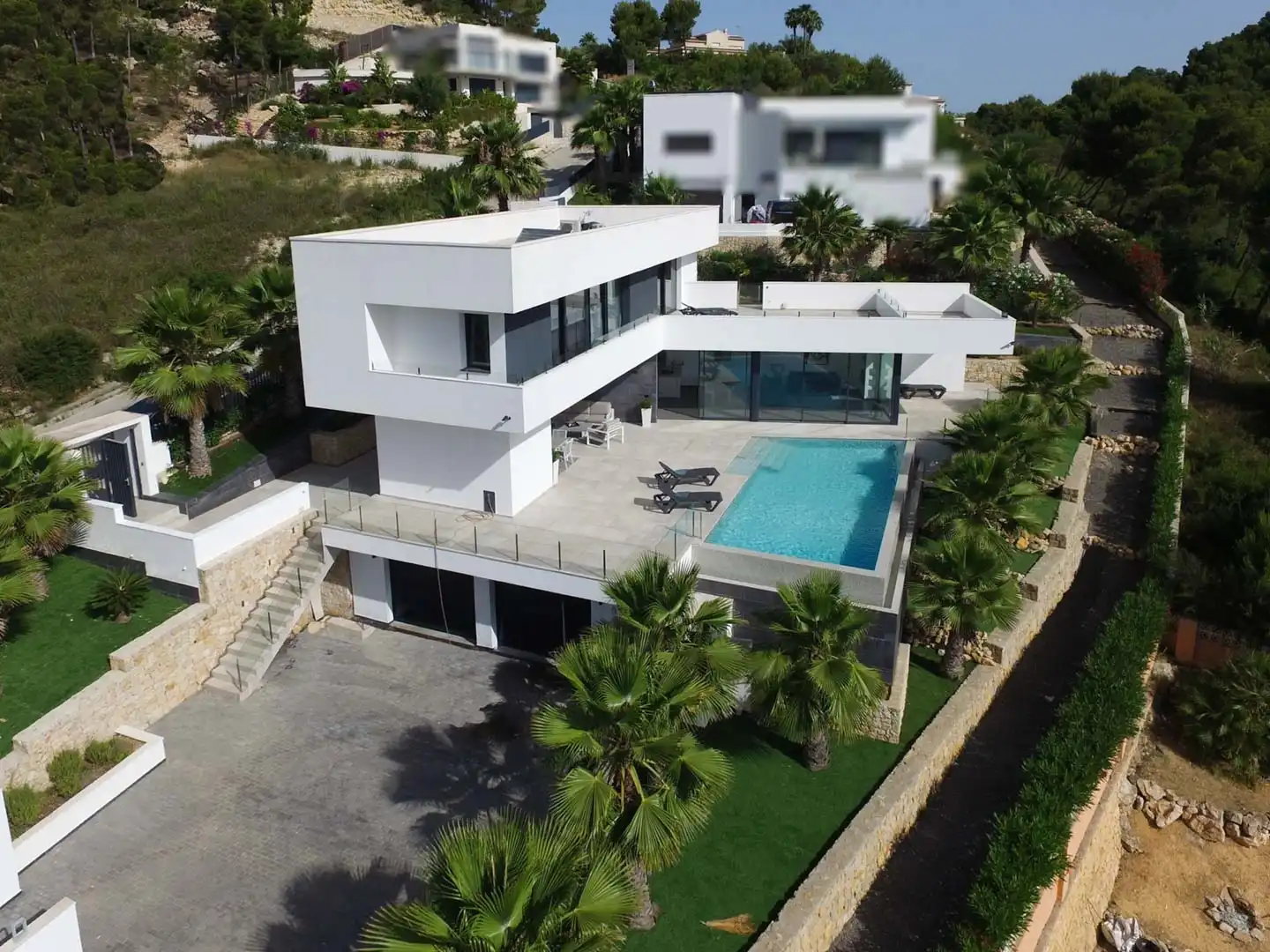 Vista exterior de Casa o xalet en venda en Jávea / Xàbia amb Aire condicionat, Calefacció i Jardí privat