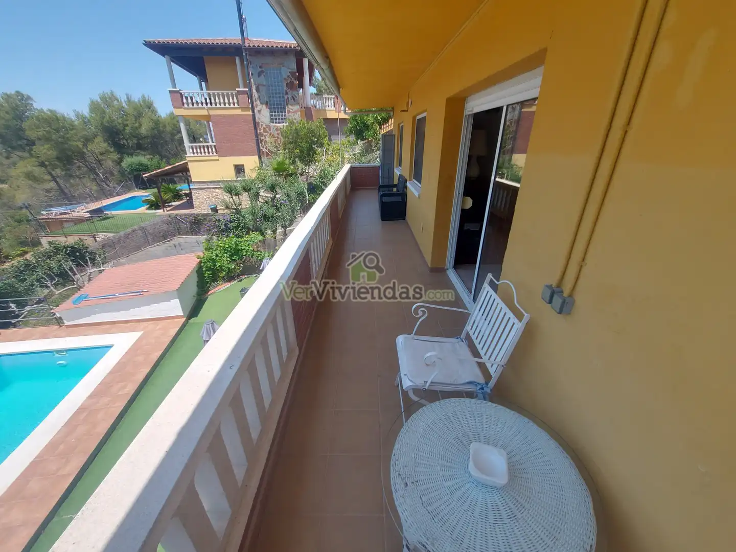 Terrassa de Casa o xalet en venda en Olivella amb Calefacció, Jardí privat i Parquet