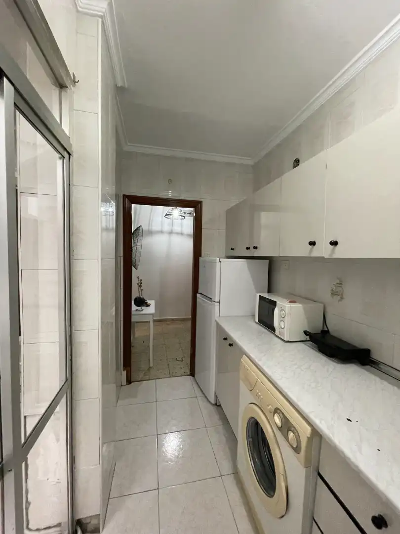 Kitchen of Flat for rent in Plasencia  with Air Conditioner, Terrace and Furnished