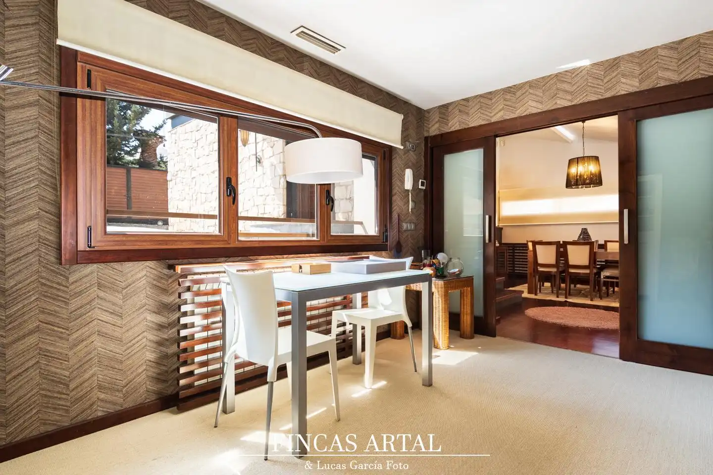 Comedor de Casa o chalet en venta en Zaragoza con Aire acondicionado, Calefacción y Jardín privado