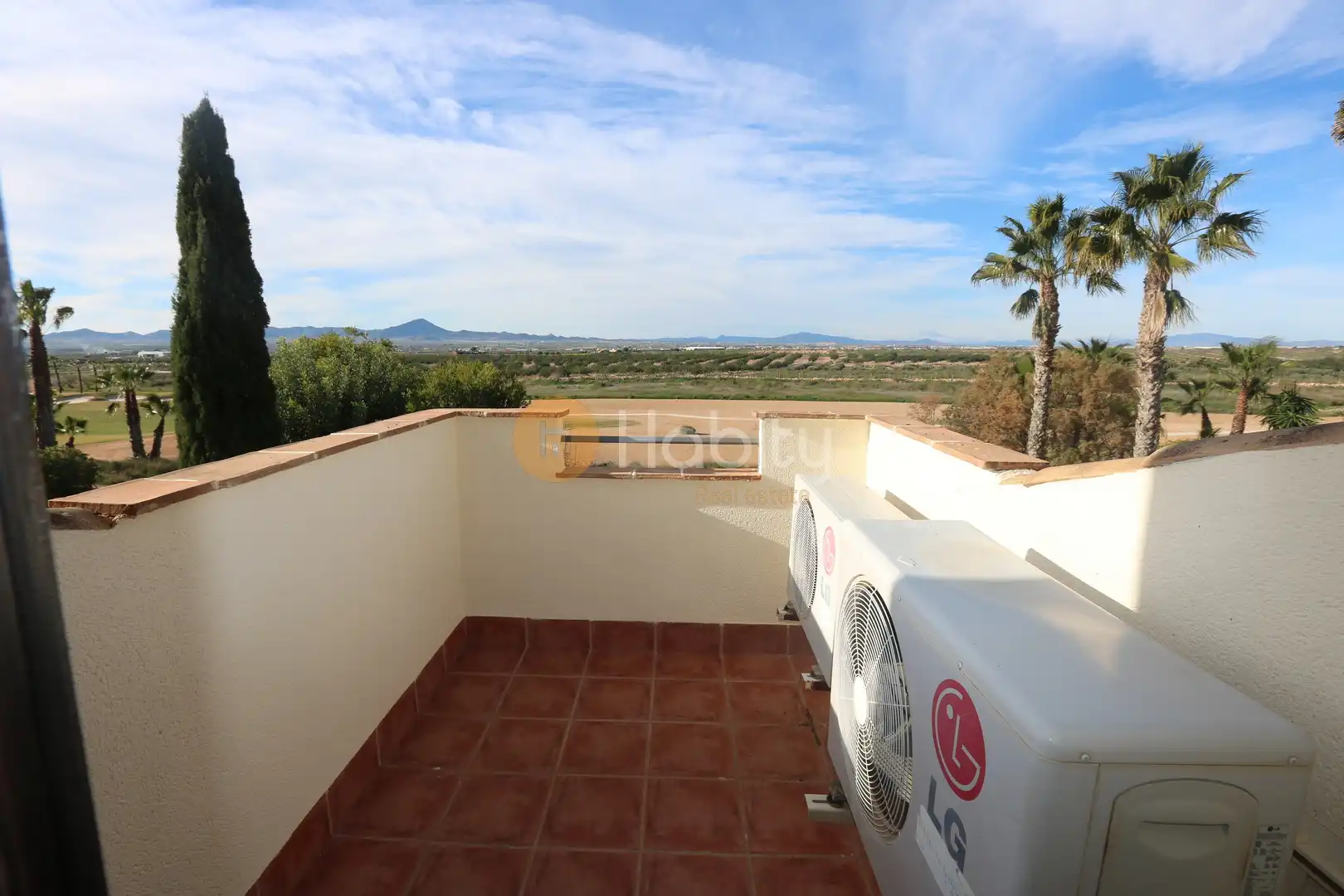 Terrassa de Casa o xalet en venda en Fuente Álamo de Murcia amb Aire condicionat, Calefacció i Jardí privat