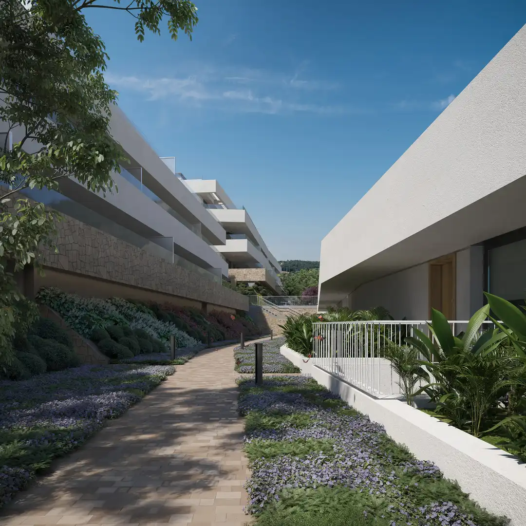 Vista exterior de Apartament en venda en Estepona amb Terrassa, Traster i Piscina