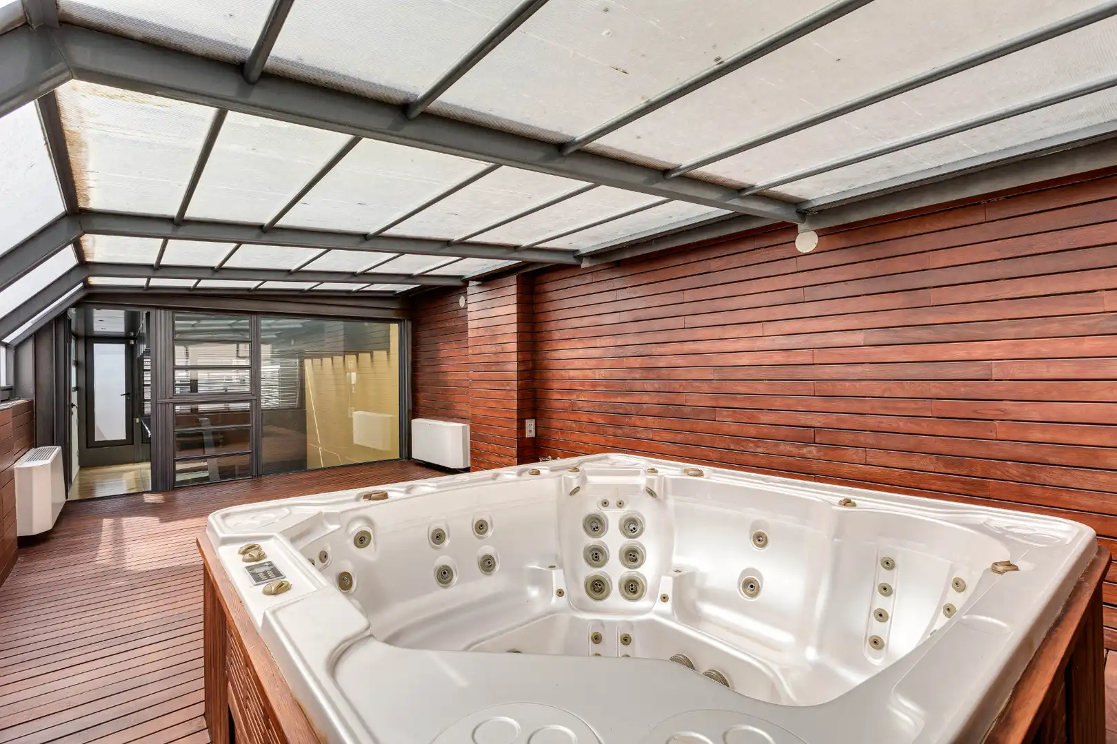 Terraza de Casa adosada en venta en Barcelona con Aire acondicionado, Calefacción y Jardín privado