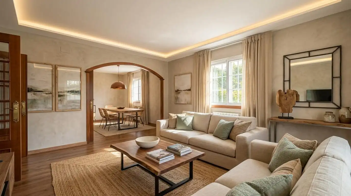 Living room of Houses for sale in Redondela  with Heating, Private garden and Jacuzzi