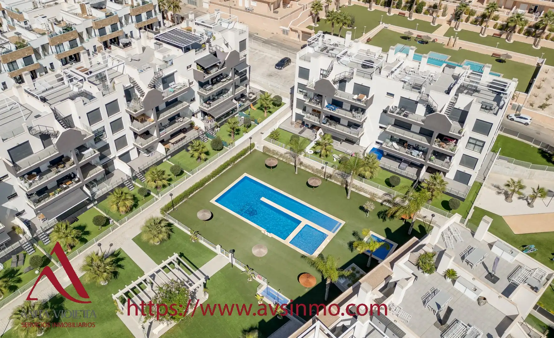 Piscina de Apartamento de alquiler en Orihuela con Aire acondicionado, Amueblado y Horno
