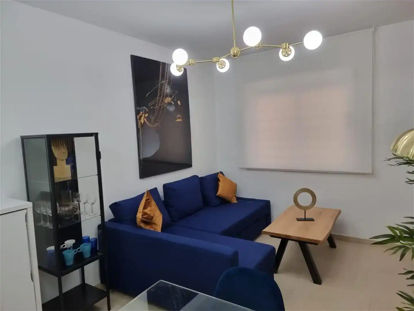 Wohnzimmer von Wohnung zur Miete in Garrucha mit Klimaanlage und Schwimmbad