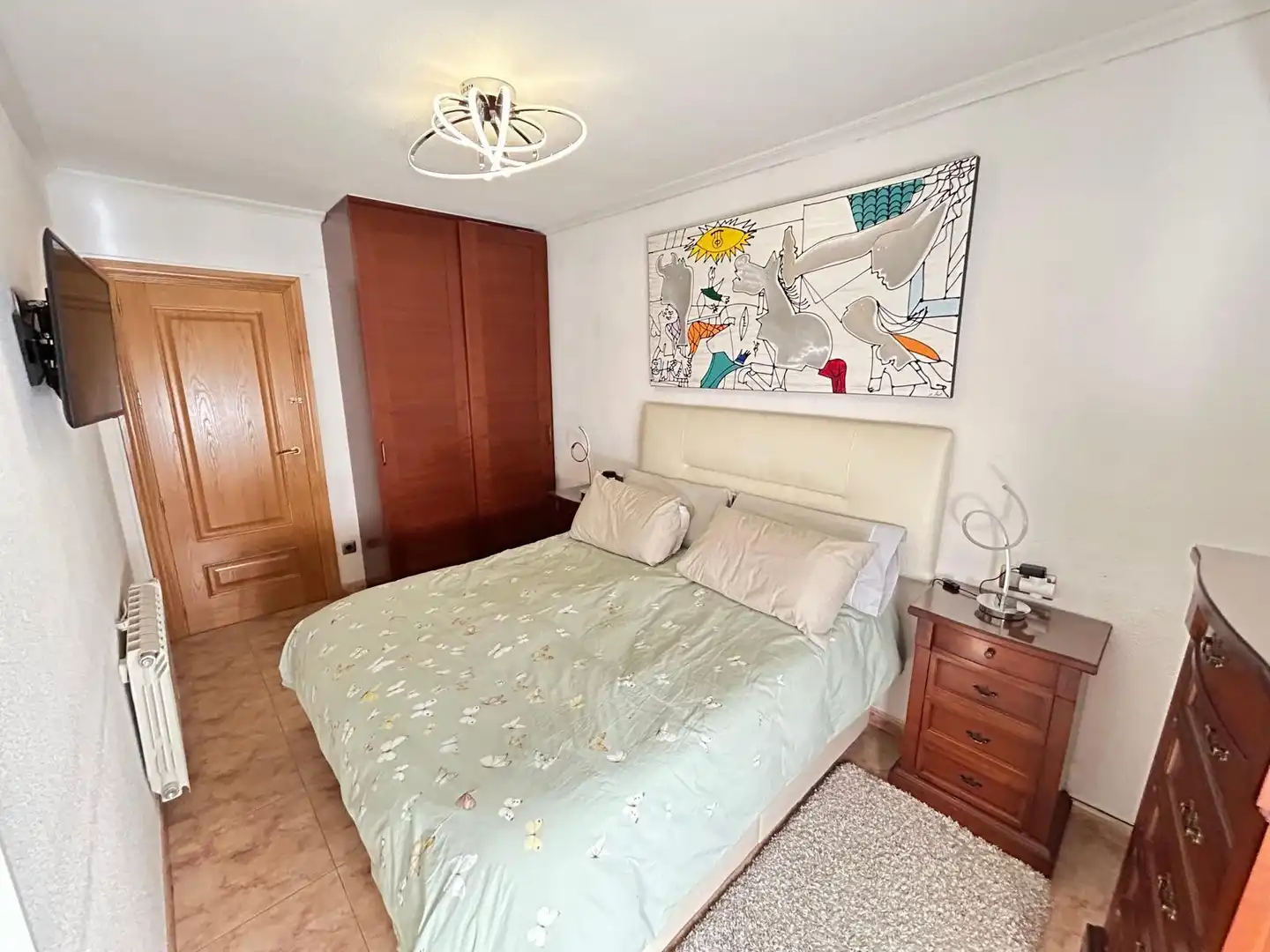 Bedroom of Flat for sale in Crevillent  with Air Conditioner, Furnished and Balcony