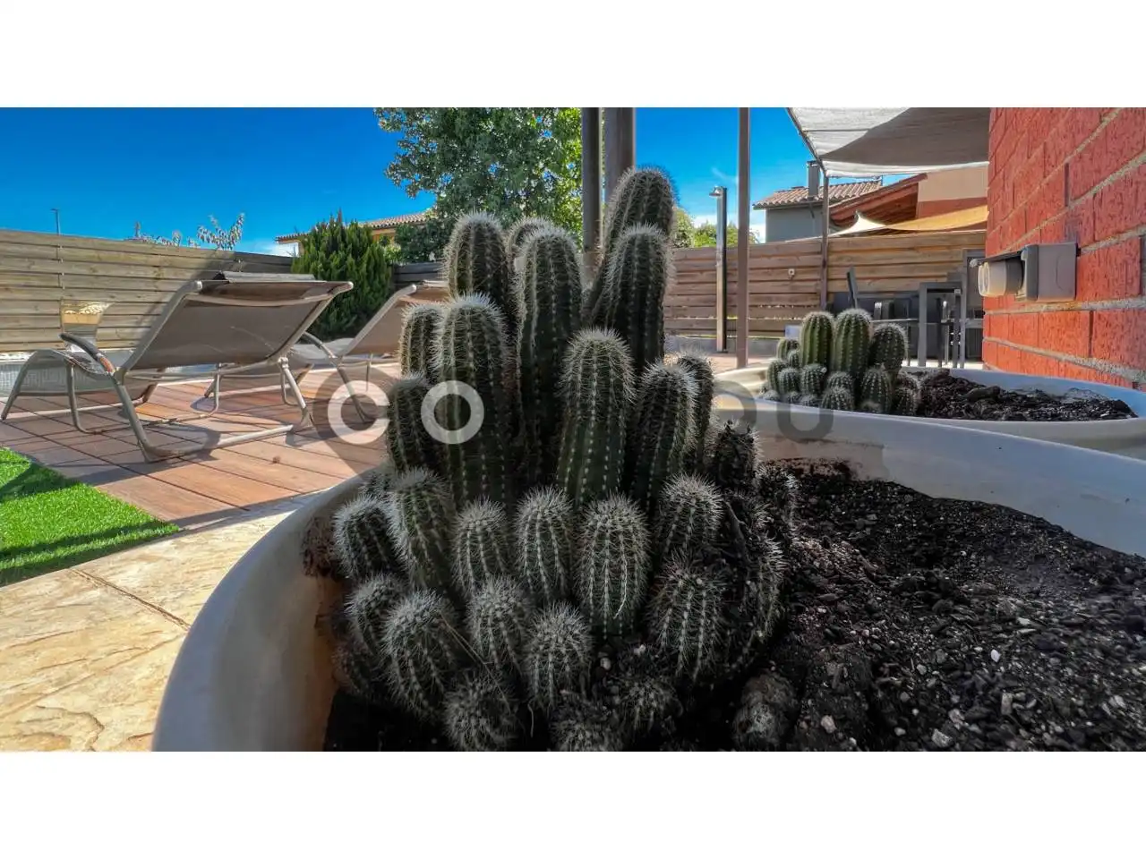 Garden of Houses for sale in Gurb  with Air Conditioner, Heating and Private garden