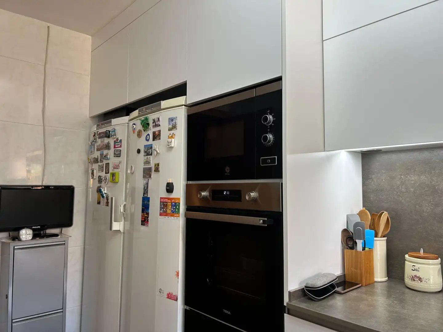 Cuina de Pis en venda en Les Franqueses del Vallès amb Aire condicionat, Parquet i Balcó