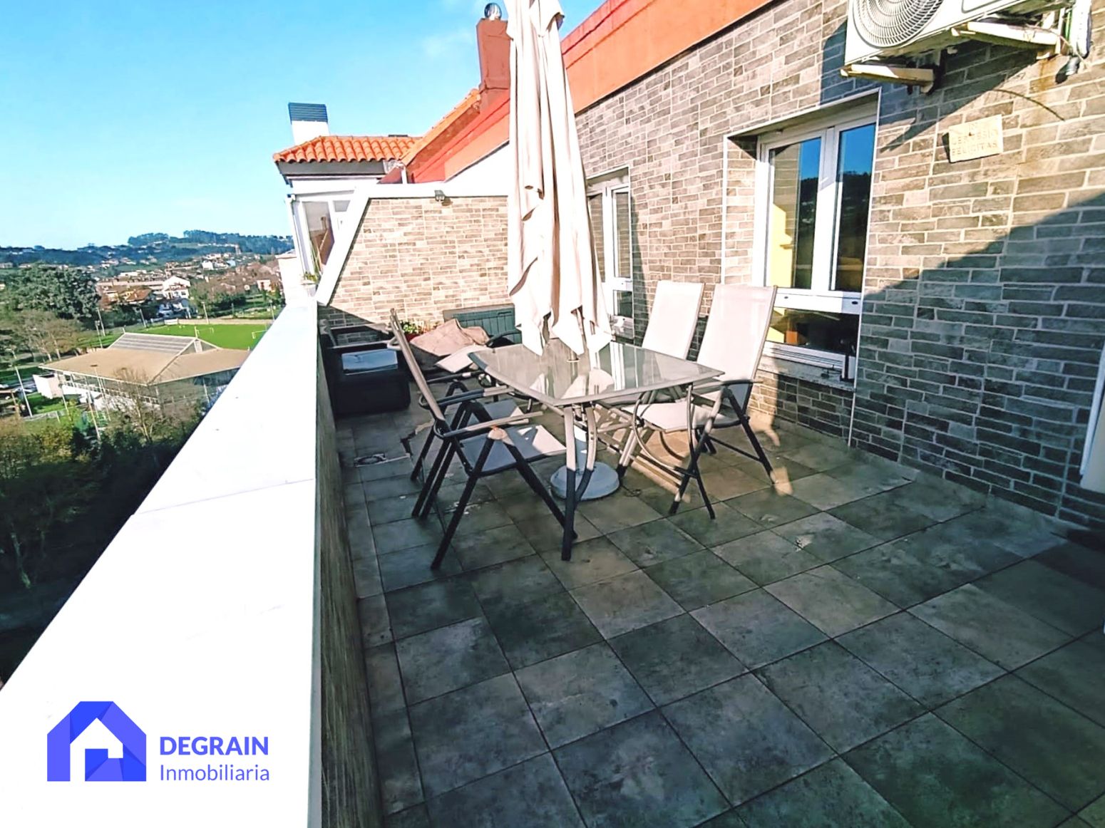 Terrace of Flat for sale in Gijón   with Heating, Terrace and Storage room