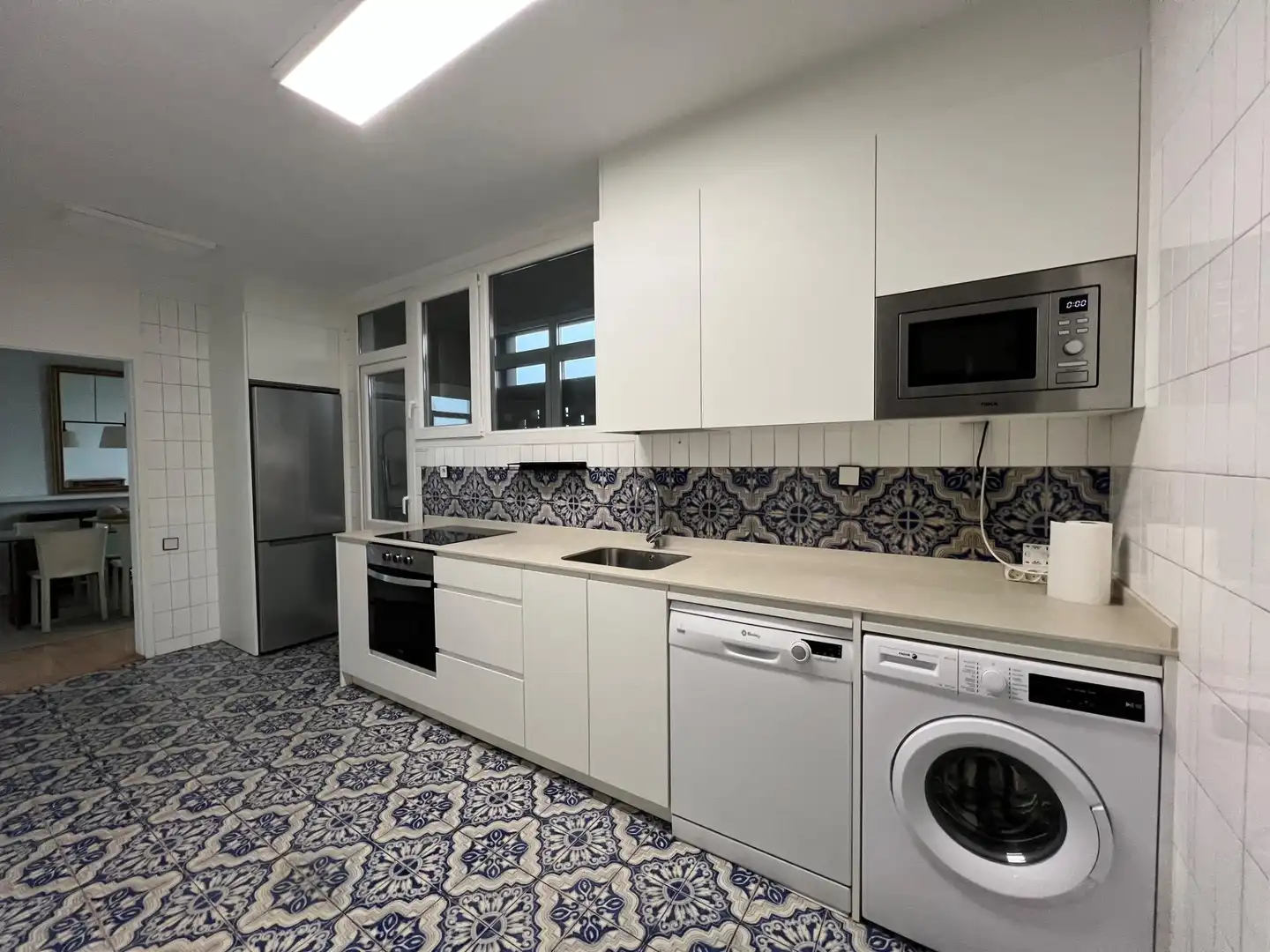 Kitchen of Flat for sale in  Pamplona / Iruña  with Heating, Furnished and Balcony