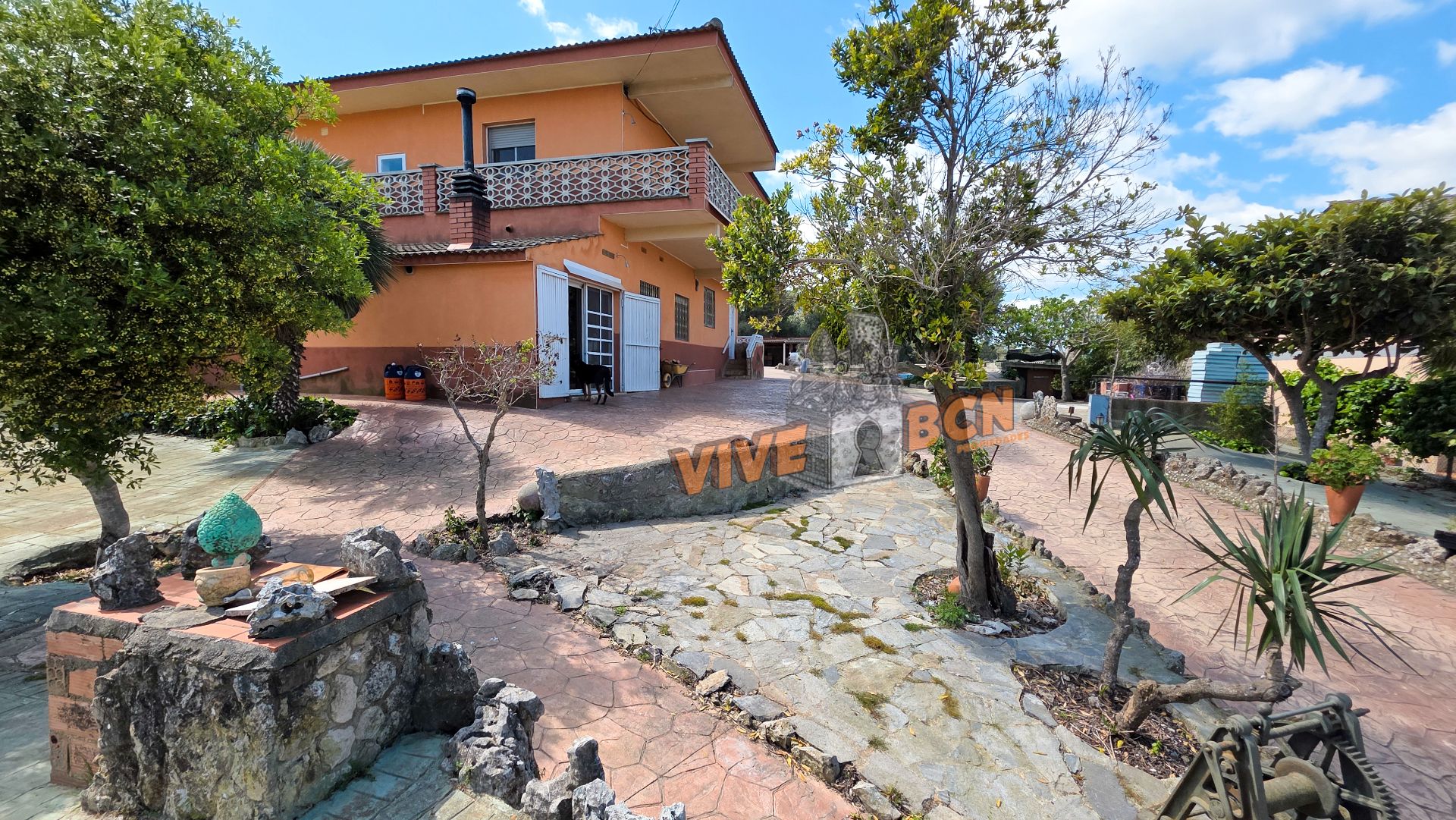 Vista exterior de Casa o xalet en venda en Olesa de Bonesvalls amb Calefacció, Jardí privat i Terrassa