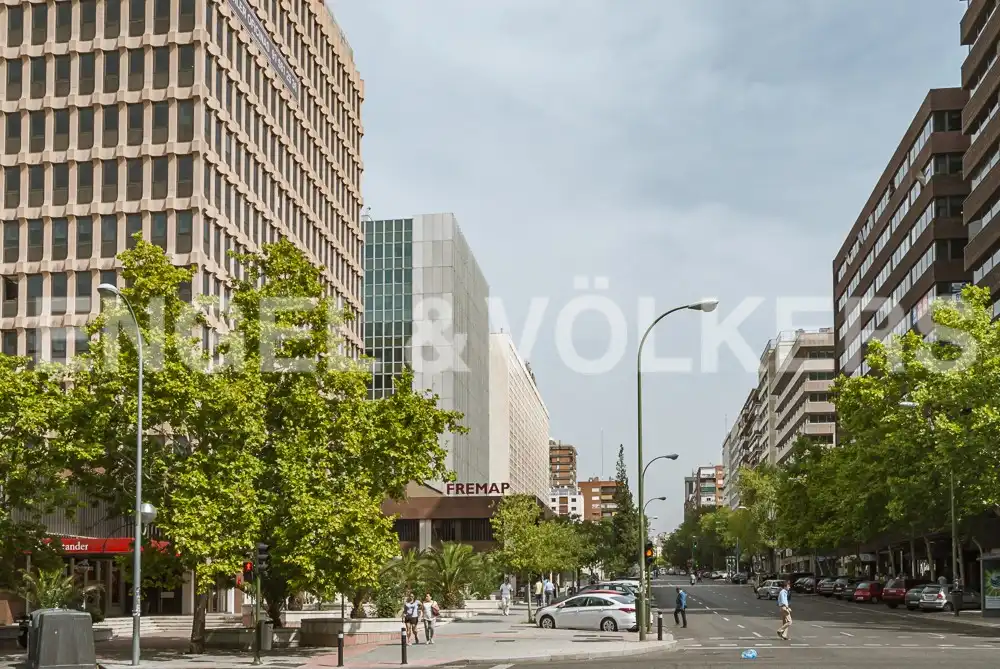 Vista exterior de Planta baixa de lloguer en Madrid amb Aire condicionat, Calefacció i Moblat