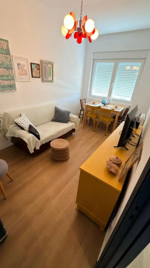Living room of Flat for rent in Monforte de Lemos  with Heating, Furnished and Oven